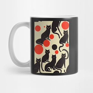 Black Cats for Cat lovers. Perfect gift for National Black Cat Day, #12 Mug